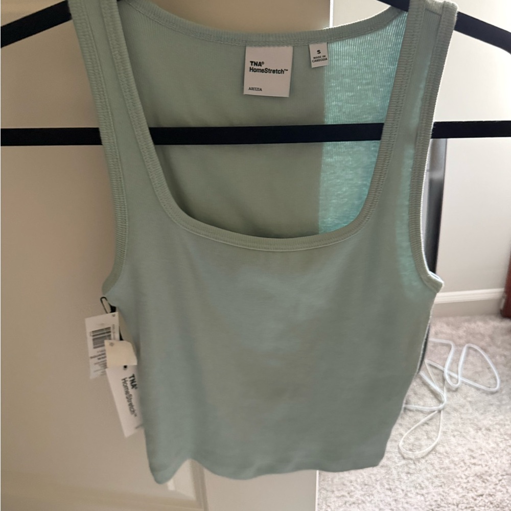 Aritzia Women's Light Green Tank Top NWT